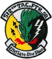 512th Tactical Fighter Squadron
Translation: VIGILARE PRO PACE = On Guard for Peace

