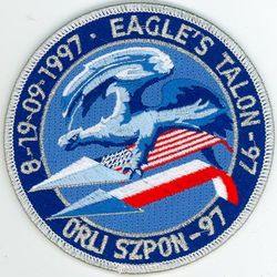 53d Fighter Squadron EAGLE'S TALON 1997
Translation: ORLI SZPON-97 = Eagle's Talon-97. Deployment to Poland.
