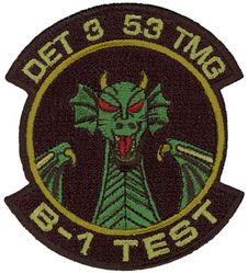 53d Test Management Group Detachment 3
Keywords: subdued