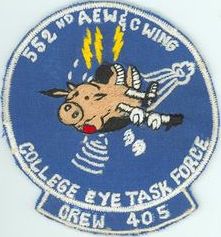 552d Airborne Early Warning and Control Wing Detachment 1 College Eye Task Force Crew 405
