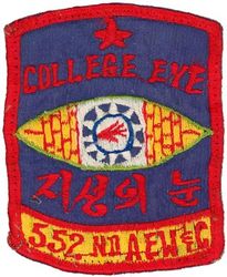 552d Airborne Early Warning and Control Wing Detachment 1 College Eye Task Force

