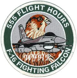 555th Fighter Squadron F-16 Pilot 555 Hours
