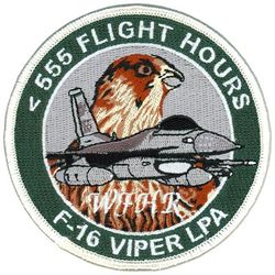 555th Fighter Squadron F-16 Pilot 555 Hours Lieutenant's Protection Association
