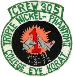 552d Airborne Early Warning and Control Wing Detachment 1 College Eye Task Force Crew 305 Mig Kill

