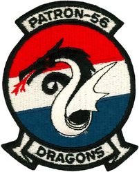 Patrol Squadron 56 (VP-56)
Established as Patrol Squadron NINE HUNDRED (VP-900) on 1 Jul 1946. Redesignated: Medium Patrol Squadron (Landplane) SEVENTY ONE (VP-ML-71) on 15 Nov 1946; Patrol Squadron SIX HUNDRED SIXTY ONE (VP-661) in Feb 1950; Patrol Squadron FIFTY SIX (VP-56) “Dragons” on 4 Feb 1953, the second patrol squadron to be assigned the VP-56 designation. Disestablished on 28 June 1991.
Insignia (2nd) approved on 23 Oct 1968.
Lockheed P-3B/C Orion

