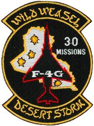 561st Tactical Fighter Squadron F-4G 30 Missions Operation DESERT STORM 1991
