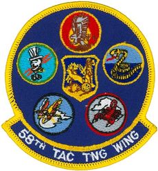 58th Tactical Training Wing Gaggle
Gaggle: 58th Tactical Training Squadron, 311th Tactical Fighter Training Squadron, 312th Tactical Fighter Training Squadron, 314th Tactical Fighter Training Squadron 310th Tactical Fighter Training Squadron, & 58th Tactical Training Wing. 
