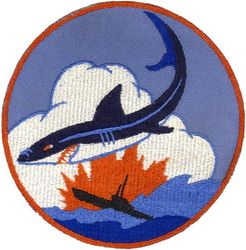 Patrol Squadron 6 (VP-6) 
Established as Bombing Squadron ONE HUNDRED FORTY-SIX (VB-146) on 15 Jul 1943. Redesignated Patrol Bombing Squadron ONE HUNDRED FORTY-SIX (VPB-146) on 1 Oct 1944; Patrol Squadron ONE HUNDRED FORTY-SIX (VP-146) on 15 May 1946; Redesignated Medium Patrol Squadron (Landplane) SIX (VP-ML-6) on 15 Nov 1946; Patrol Squadron SIX (VP-6) on 1 Sep 1948, the third squadron to be assigned the VP-6 designation. Disestablished on 31 May 1993.

Lockheed P2V-2 Neptune, 1948-1950
Lockheed P2V-3/P2V-3W Neptune, 1950-1954
Lockheed P2V-5/5F Neptune, 1954-1962
Lockheed SP-2E Mod II Neptune, 1962-1965
Lockheed P-3A Orion, 1965-1974
Lockheed P-3B Orion, 1974-1977
Lockheed P-3B MOD Orion, 1977-1990
Lockheed P-3C UII.5MOD Orion, 1990-1993

Insignia (2nd) “Blue Sharks”  approved by CNO on 7 Oct 1952.

