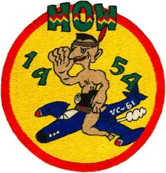 Composite Squadron 61 (VC-61) Detachment How Western Pacific Cruise 1954
Established as Composite Squadron SIXTY ONE (VC-61) on 20 Jan 1949. Redesignated Light Photographic Squadron SIXTY ONE (VFP-61) on 2 Jul 1956; Composite Photographic Squadron SIXTY THREE (VCP-63) on 1 Jul 1959; Light Photographic Squadron SIXTY THREE (VFP-63) on 1 Jul 1961. Disestablished on 30 Jun 1982.

1 Sep 1954-11 Apr 1955, USS Wasp (CV-18), ATG-1, McDonnell F2H-2P Banshee


