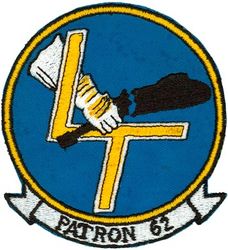 Patrol Squadron 62 (VP-62)
Established as Patrol Squadron SIXTY TWO (VP-62) "Broad Arrows" on 1 Nov 1970, the fourth squadron to be assigned the VP-62 designation.

Lockheed SP-2H Neptune, 1970-1971
Lockheed P-3A Orion, 1971-1972
Lockheed P-3A DIFAR Orion, 1972-1979
Lockheed P-3B Orion, 1979-1983
Lockheed P-3B TAC/NAV MOD Orion, 1983-1987
Lockheed P-3C UIII Orion, 1987-.

Insignia approved by CNO on 3 Aug 1971.


