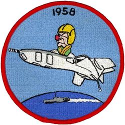 Light Photographic Squadron 62 Detachment 45-58 (VFP-62 Det 45-58) Mediterranean, Indian Ocean, & Western Pacific Cruise 1958
Established as Composite Squadron Sixty-Two (VC-62) on 3 Jan 1949. Redesignated Light Photographic Squadron Sixty Two (VFP-62) on 2 Jul 1956. Decommissioned on 5 Jan 1968.

2 Feb-17 Nov 1958, USS Essex (CV-9), ATG-201, Grumman F9F-8P Cougar, Mediterranean, Indian Ocean, Western Pacific Cruise

