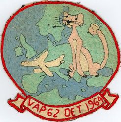 Heavy Photographic Squadron 62 Detachment (VAP-62 Det)
Established as Utility Squadron SIXTY TWO (VJ-62) on 10 Apr 1952. Redesignated Heavy Photographic Squadron SIXTY TWO (VAP-62) "Tigers" on 2 Jul 1956. Disestablished on 15 Oct 1969.

Grumman F7F-4N Tigercat, 1953-1957
Douglas A3D-1P Skywarrior, 1957-1959
Douglas A3D-2P/RA-3B Skywarrior, 1959-1969


Douglas A3D-2P/RA-3B Skywarrior, 1959-1969

