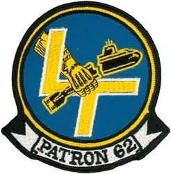 Patrol Squadron 62 (VP-62)
Established as Patrol Squadron SIXTY TWO (VP-62) "Broad Arrows" on 1 Nov 1970, the fourth squadron to be assigned the VP-62 designation.

Lockheed SP-2H Neptune, 1970-1971
Lockheed P-3A Orion, 1971-1972
Lockheed P-3A DIFAR Orion, 1972-1979
Lockheed P-3B Orion, 1979-1983
Lockheed P-3B TAC/NAV MOD Orion, 1983-1987
Lockheed P-3C UIII Orion, 1987-.

Insignia approved by CNO on 3 Aug 1971.

