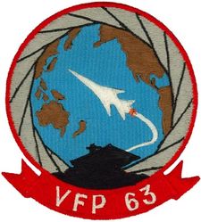 Light Photographic Squadron 63 (VFP-63)
Established as Composite Squadron Sixty-One (VC-61) on 20 Jan 1949. Redesignated Fighter Photographic Squadron Sixty One (VFP-61) in Jul 1956; Composite Photographic Squadron Sixty-Three (VCP-63) "Eyes of the Fleet" on 1 Jul 1959; Light Photographic Squadron Sixty Three (VFP-63) on 1 Jul 1961. Disestablished on 30 Jun 1982.

Douglas A3D-2P Skywarrior, 1959-1961
Vought F8U-1P Crusader, 1961-1982

