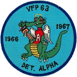 Light Photographic Squadron 63 Detachment Alpha (VFP-63 Det A) CVW-2 Western Pacific/Vietnam Cruise 1966-1967
Light Photographic Squadron 63 Detachment Alpha (VFP-63 Det A) CVW-2 Western Pacific/Vietnam Cruise 1966-1967
Established as Composite Squadron Sixty-One (VC-61) on 20 Jan 1949. Redesignated Fighter Photographic Squadron Sixty One (VFP-61) in Jul 1956; Composite Photographic Squadron Sixty-Three (VCP-63) on 1 Jul 1959; Light Photographic Squadron Sixty Three (VFP-63) “Eyes of the Fleet” on 1 Jul 1961. Disestablished on 30 Jun 1982.

Deployment: 29 Jul 1966-23 Feb 1967, USS Coral Sea (CVA-43), CVW-2, Vought F8U-1P/RF-8A Crusader

