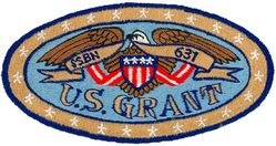 SSBN-631 USS Ulysses S Grant 
Namesake. Ulysses S. Grant (1822–1885), American Civil War general and the 18th President of the United States (1869-1877)
Ordered. 20 Jul 1961
Builder. Electric Boat, Groton, Connecticut
Laid down. 18 Aug 1962
Launched. 2 Nov 1963
Commissioned. 17 Jul 1964
Decommissioned. 12 Jun 1992
Stricken	. 12 Jun 1992
Fate. Scrapped via Ship-Submarine Recycling Program completed 23 October 1993
Class and type. James Madison-class submarine
Displacement:	
7,300 long tons (7,417 t) surfaced
8,250 long tons (8,382 t) submerged
Length. 425 ft (130 m)
Beam. 33 ft (10 m)
Draft. 32 ft (9.8 m)
Installed power. S5W reactor
Propulsion. 2 × geared steam turbines 15,000 shp (11,185 kW), one shaft
Speed. Over 20 knots (37 km/h; 23 mph)
Test depth. 1,300 feet (400 m)
Complement. Two crews (Blue and Gold) of 13 officers and 130 enlisted each
Armament:	
16 × ballistic missile tubes (originally for Polaris missiles, later for Poseidon missiles
4 × 21 in (533 mm) torpedo tubes (all forward)

