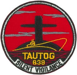 SSN-639 USS Tautog 
Namesake. The tautog, a type of wrasse.
Ordered. 30 Nov 1961
Builder. Ingalls Shipbuilding, Pascagoula, Mississippi
Laid down. 27 Jan 1964
Launched. 15 Apr 1967
Commissioned. 17 Aug 1968
Decommissioned. 31 Mar 1997
Stricken. 31 Mar 1997
Motto. Silent Vigilance
Fate. Scrapping via Ship and Submarine Recycling Program completed 30 November 2004
Class and type. Sturgeon-class attack submarine
Displacement:
4010 tons (light)
4309 tons (full)
299 tons (dead)
Length. 	89 m (292 ft)
Beam. 9.7 m (32 ft)
Draft. 8.8 m (29 ft)
Propulsion. S5W nuclear reactor
Speed. Surfaced 15 kts, Submerged 25 kts
Test depth. 400ft
Complement. 14 officers. 95 men
Combat Sensors & Radar: BPS-14/15 surface search, Sonars, BQQ-5 multi-function bow mounted, BQR-7 passive in submarines with BQQ-2, BQS-12 active 7, TB-16 or TB-23 towed array, EW Systems, WLQ-4(V), WLR-4(V), WLR-9
Armament:
four 21" torpedo tubes 
MK 48 Torpedoes
UUM-44A SUBROC
UGM-84A/C Harpoon
MK 57 deep water mines
MK 60 CAPTOR mines


