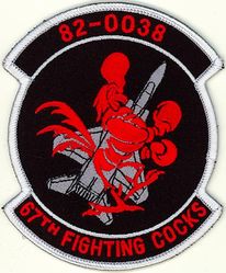 67th Fighter Squadron F-15C 82-0038
Japanese made by Tiger Embroidery
