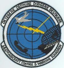 686th Aircraft Control and Warning Squadron
CAUTION:  High-quality reproductions of this patch have been made, but they are fully embroidered rather than partially embroidered on twill, and they have plastic-coated backs.  A close examination will also reveal other, more subtle differences when compared to this original patch.   
