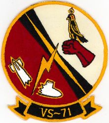 Air Anti-Submarine Squadron 71 (VS-71) 
Established as Air Anti-Submarine Squadron SEVENTY ONE (VS-71) on 1 Jul 1970. Disestablished on 1 Jan 1975.

Grumman S-2E Tracker, 1970-1975

