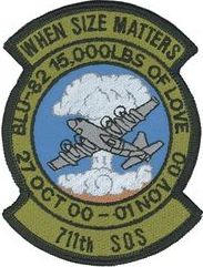 711th Special Operations Squadron BLU-82 Test Drop
