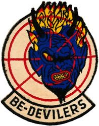 Fighter Squadron 74 (VF-74) (3rd)
Established as Bomber Fighter Squadron TWENTY (VBF-20) on 16 Apr 1945. Redesignated Fighter Squadron TEN A (VF-10A) on 15 Nov 1946; Fighter Squadron NINETY TWO (VF-92) on 1 Sep 1948; Fighter Squadron SEVENTY FOUR (VF-74) (3rd) "Be Devilers" on 15 Feb 1950. Disestablished on 30 Apr 1994.

Vought F4U-4 Corsair, 1945-1945, 1949-1954
Grumman F8F-1 Bearcat, 1945-1949
McDonnell F2H-2 Banshee, 1954
Grumman F9F-8 Cougar, 1954-1956
Douglas F4D-1 Skyray, 1956-1961
McDonnell Douglas F4H-1 (F-4B)/J/S, 1961-1983
Grumman F-14A/B Tomcat, 1983-1994

Insignia approved in 1946.

Deployments.
10 Jan 1951-17 May 1951 USS F. D. Roosevelt (CVB-42) CVG-6, F4U-4	
20 May 1952-8 Jan 1953 USS Bon Homme Richard (CVA-31) CVG-7, F4U-4	
19 Feb 1953-5 May 1953 USS Bennington (CVA-20) CVG-7, F4U-4	
16 Sep 1953-21 Feb 1954 USS Bennington (CVA-20) CVG-7, F4U-4	
9 Oct 1955-30 Apr 1956	USS Lake Champlain (CVA-39) CVG-6, F9F-8	
12 Jul 1957-5 Mar 1958	USS Franklin D. Roosevelt (CVA-42) CVG-17, F4D-1	
13 Feb 1959-30 Aug 1959 USS Intrepid (CVA-11) CVG-6, F4D-1	
4 Aug 1960-17 Feb 1961 USS Intrepid (CVA-11) CVG-6, F4D-1
3 Aug 1962-2 Mar 1963	USS Forrestal (CVA-59) CVG-8, F4H-1	
10 Jul 1964-13 Mar 1965 USS Forrestal (CVA-59) CVW-8,	F-4B	
24 Aug 1965-7 Apr 1966	 USS Forrestal (CVA-59) CVW-8,	F-4B	
6 Jun 1967-15 Sep 1967	USS Forrestal (CVA-59) CVW-17, F-4B	
22 Jul 1968-29 Apr 1969 USS Forrestal (CVA-59) CVW-17, F-4B	
2 Dec 1969-8 Jul 1970 USS Forrestal (CVA-59) CVW-17, F-4B	
5 Jan 1971-2 Jul 1971 USS Forrestal (CVA-59) CVW-17, F-4B	
5 Jun 1972-24 Mar 1973 USS America (CVA-66) CVW-8, F-4J	
11 Mar 1974-11 Sep 1974 USS Forrestal (CVA-59) CVW-17, F-4J	
5 Mar 1975-22 Sep 1975 USS Forrestal (CVA-59) CVW-17, F-4J 
7 Jul 1976-7 Feb 1977 USS Nimitz (CVAN-68) CVW-8, F-4J	
4 Apr 1978-26 Oct 1978	USS Forrestal (CV-59) CVW-17, F-4J	
27 Nov 1979-7 May 1980 USS Forrestal (CV-59) CVW-17, F-4J	
2 Mar 1981-15 Sep 1981 USS Forrestal (CV-59) CVW-17, F-4J 
8 Jun 1982-16 Nov 1982	USS Forrestal (CV-59) CVW-17, F-4S	
2 Apr 1984-20 Oct 1984	USS Saratoga (CV-60) CVW-17, F-14A	
25 Aug 1985-16 Apr 1986 USS Saratoga (CV-60) CVW-17, F-14A	
5 Jun 1987-17 Nov 1987	USS Saratoga (CV-60) CVW-17, F-14A	
7 Aug 1990-28 Mar 1991 USS Saratoga (CV-60) CVW-17, F-14B	
6 May 1992-6 Nov 1992	USS Saratoga (CV-60) CVW-17, F-14B	
4 Mar 1993-8 Apr 1993 USS Constellation (CV-64) CVW-17, F-14B


