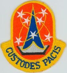 740th Strategic Missile Squadron (ICBM-Minuteman) 
Translation: CUSTODES PACIS = Custodians of the Peace
