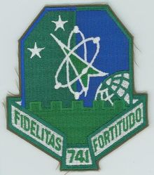 741st Strategic Missile Squadron (ICBM-Minuteman) 
Translation: FIDELITAS FORTITUDO = Fidelity Fortitude
