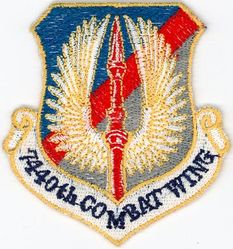 7440th Combat Wing (Provisional) 
7440th Combat Wing was not the official unit designation although it was used on this patch for morale purposes.
