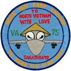 Attack Squadron 75 (VA-75)
VA-75 "Sunday Punchers"
1972
Grumman A-6B; KA-6D Intruder
