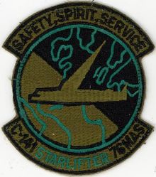 76th Military Airlift Squadron
Constituted as 76 Ferrying Squadron (Special) on 30 Jan 1943. Activated on 8 Feb 1943. Redesignated as 76 Transport Transition Squadron on 4 Jun 1943. Disbanded on 31 Mar 1944. Reconstituted, and redesignated as 76 Air Transport Squadron, Medium, on 20 Jun 1952. Activated on 20 Jul 1952. Redesignated as 76 Military Airlift Squadron on 8 Jan 1966; 76 Airlift Squadron on 1 Oct 1991-.
Keywords: subdued