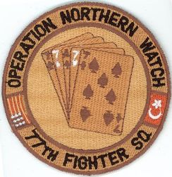 77th Fighter Squadron Operation NORTHERN WATCH
Keywords: desert