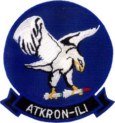 Attack Squadron 1L1 (VA-1L1)
VA-1L1
Insignia approved on 30 Sep 1969.
Established as VA-771. Redesignated VA-1L1 on 1 July 1968-?.   
Douglas A4D-2 Skyhawk

