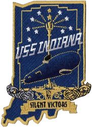 SSN-789 USS Indiana 
Namesake. State of Indiana
Awarded. 22 Dec 2008
Builder. Newport News Shipbuilding
Laid down. 16 May 2015
Launched. 9 Jun 2017
Christened. 29 Apr 2017
Acquired. 25 Jun 2018
Commissioned. 29 Sep 2018
Homeport. Groton, CT
Motto. "Silent Victors" 
Status. in active service
Class and type. Virginia-class fast-attack submarine
Displacement. app. 7800 long tons (7925 metric tons) submerged
Length. 114.9 meters (377 feet)
Beam. 10.3 meters (34 feet)
Propulsion:	
1 × S9G PWR nuclear reactor 280,000 shp (210 MW), HEU 93%
2 × steam turbines 40,000 shp (30 MW)
1 × single shaft pump-jet propulsor
1 × secondary propulsion motor
Speed. 25 knots (46 km/h)
Range. Essentially unlimited distance; 33 years
Test depth. greater than 800 feet (240 meters)
Complement. 134 officers and men
Armament: 12 × VLS (BGM-109 Tomahawk cruise missile) 4 × 533mm torpedo tubes (Mk-48 ADCAP torpedo)

