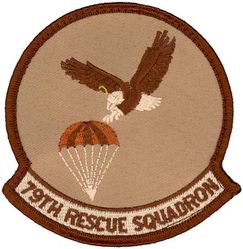 79th Rescue Squadron
Established as 79th Air Rescue Squadron on 17 Oct 1952. Activated on 14 Nov 1952. Inactivated on 18 Sep 1960. Activated on 10 May 1961. Redesignated 79th Aerospace Rescue and Recovery Squadron on 8 Jan 1966. Inactivated on 30 Jun 1972. Redesignated 79th Rescue Flight on 1 Apr 1993. Activated on 1 May 1993. Inactived on 1 Jul 1998. 79th Rescue Squadron on 1 Oct 2003-.
Keywords: desert