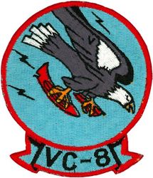 Composite Squadron 8 (VC-8)
Established as Composite Squadron EIGHT (VC-8) on 3 Dec 1951. Redesignated Heavy Attack Squadron Eleven (VAH-11) on 1 Nov 1955; Reconnaissance Attack (Heavy) Squadron Eleven (RVAH-11) on 1 Jul 1966. Disestablished on 1 Jun 1975.

Lockheed P2V-3C Neptune, 1951
North American AJ-1 Savage, 1952-1954
North American AJ-2 Savage, 1954-1957
Douglas A3D-2 Skywarrior, 1957-1966
North American RA-5C Vigilante, 1966-1975

