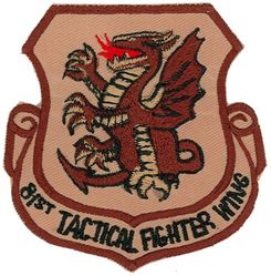 81st Tactical Fighter Wing
Keywords: desert