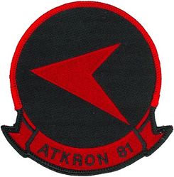Attack Squadron 81 (VA-81)
ATKRON 81
1980's-1988
LTV A-7E Corsair II
