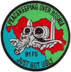 81st Fighter Squadron Bosnia Deployment
