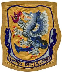 81st Fighter Group
Constituted as 81st Pursuit Group (Interceptor) on 13 Jan 1942. Redesignated 81st Fighter Group in May 1942. Inactivated on 27 Dec 1945.

Insignia approved on 2 Mar 1943. Chinese silk embroidery mounted on leather.

Stations. Morris Field, NC, 9 Feb 1942; Dale Mabry Field, FL, c. 1 May 194.2; Muroc, CA, c. 28 Jun-4 Oct 1942; Mediouna, French Morocco, c. 5 Jan 1943; Thelepte, Tunisia, 22 Jan 1943; Le Kouif Airfield, Algeria, 17 Feb 1943; Youks-lesBains, Algeria, 22 Feb 1943 ; Le Kouif Airfield, Algeria, 24 Feb 1943; Thelepte, Tunisia, c. 'Mar 1943; Algeria, c. 3 Apr 1943; Monastir, Tunisia, c. 26 May 1943; Sidi Ahmed, Tunisia, 10 Aug 1943; Castelvetrano, Sicily, 12 Oct 1943; Montecorvino Airfield, Italy, c. Feb 1944; Karachi, India, c. 2 Mar 1944; Kwanghan, China, 12 May 1944; Fungwansham, China, Feb 1945; Huhsien, China, Aug-Dec 1945.

