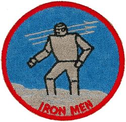 Fighter Squadron 82 (VF-82) (3rd)
Reserve Fighter Squadron  SEVENTY FORTY TWO (VF-742) called to active duty on 1 Feb 1951. Redesignated Fighter Squadron EIGHTY TWO (VF-82) (3rd) "Iron Men" on 4 Feb 1953. Disestablished on 15 Apr 1959.  

Vought F4U-4 Corsair, 1951-1953
McDonnell F2H-2/2N/2B Banshee, 1953-1957
McDonnell F3H-2 Demon, 1957-1959

Insignia approved on 14 Apr 1953.
Deployments 
VF-82
28 Sep 1954-22 Apr 1955 USS Lake Champlain (CVA-39)	CVG-8, F2H-2N	
12 Mar 1956-5 Sep 1956 USS Intrepid (CVA-11) CVG-8, F2H-4	
4 Oct 1957-6 Dec 1957 USS Ranger (CVA-61) CVG-8, F3H-2N

