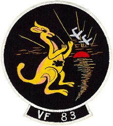 Fighter Squadron 83 (VF-83) (2nd)
Established as Reserve Fighter Squadron EIGHTY THREE (VF-83) (2nd) "Kangaroos" on 15 Sep 1948. Disestablished on 29 Nov 1949.
