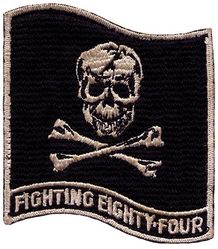 Fighter Squadron 84 (VF-84)
VF-84 "Jolly Rogers" (Third VF-84)
1960-1995
Established as VA-86 on 2 Jul 1955 and redesignated as VF-84 during the ceremony, switching with VF-84 which became VA-86. Disestablished on 1 Oct 1995.
McDonnell Douglas F-4B Phantom II
