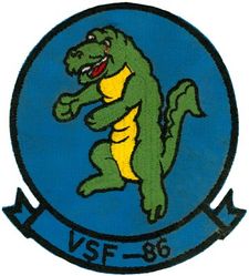 Anti-Submarine Fighter Squadron 86 (VSF-86)
VSF-86 "Gators"
1970-1973
Established as VSF-86 in 1970-1 Sep 1973.
On 1 Sep 1973, VSF-86 and its sister-squadron VSF-76 merged and were redesignated VC-13.
Douglas A4D-2N (A-4C) Skyhawk 
Vought F-8H Crusader
