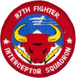 87th Fighter-Interceptor Squadron
Darker colors, third 4" version.
