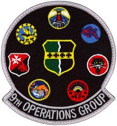 9th Operations Group Gaggle
Gaggle consists of (clockwise from top): 9th Operations Support Squadron, 99th Reconnaissance Squadron, 5th Reconnaissance Squadron, 427th Reconnaissance Squadron, 489th Reconnaissance Squadron,1st Expeditionary Reconnaissance Squadron & 1st Reconnaissance Squadron.
