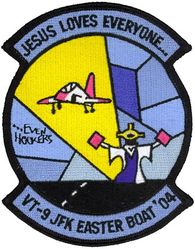 Training Squadron 9 (VT-9) Carrier Qualification USS John F Kennedy 2004
Established as Training Squadron Nine (VT-9) (2nd) on 15 Dec 1961. Disestablished and consolidated with Training Squadron NINETEEN (VT-19) in Jul 1987. Redesignated Training Squadron NINE (VT-9) (3rd) on 1 Oct 1998-.

McDonnell Douglas T-45 Goshawk, 2003-.

