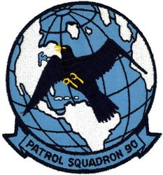Patrol Squadron 90 (VP-90)
Established as Patrol Squadron NINETY (VP-90) “The Lions” on 1 Nov 1970. Disestablished on 30 Sep 1994.

Lockheed SP-2H Neptune, 1970-1974
Lockheed P-3A Orion, 1974-1984
Lockheed P-3B MOD Orion, 1984-1991

Insignia (1st design) was approved by CNO on 28 Dec 1971

