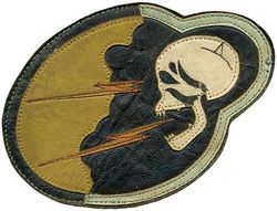 92 Fighter Squadron, Single Engine 
Constituted 92 Pursuit Squadron (Interceptor) on 13 Jan 1942. Activated on 9 Feb 1942. Redesignated: 92 Fighter Squadron on 15 May 1942; 92 Fighter Squadron, Single Engine probably in Aug 1943. Inactivated on 27 Dec 1945.

Insignia approved on 30 Jun 1945. Indian made painted multi piece leather.

Stations. Morris Field, NC, 9 Feb 1942; Dale Mabry Field, FL, 1 May 1942; Muroc, CA, 27 Jun-4 Oct 1942; Port Lyautey, French Morocco, 11 Nov 1942; Louis Gentil Field, French Morocco, 16 Dec 1942; Mediouna, French Morocco, 9 Jan 1943; Thelepte, Tunisia, 12 Jan 1943; Le Kouif Airfield, Algeria, 17 Feb 1943; Youks-les-Bains, Algeria, 22 Feb 1943; La Kouif Airfield, Algeria, 24 Feb 1943; Thelepte, Tunisia, 6 Mar 1943; Youks-les-Bains, Algeria, 29 Mar 1943; Maison Blanche, Algeria, 6 Apr 1943; Warnier, Algeria, 12 May 1943; Sidi Ahmed, Tunisia, 15 Aug 1943; Castelvetrano, Sicily, 13 Oct 1943; Capodichino, Italy, 17 Jan-14 Feb 1944; Karachi, India, 22 Mar 1944; Kwanghan, China, 15 May 1944; Fungwanshan, China, 12 Feb 1945; Huhsien, China, 20 Aug 1945; Hsian, China, Oct-27 Dec 1945.

