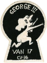 Attack Squadron 923 (VA-923) VAN 17 Det George
Reserve Attack Squadron FIFTY FIVE E (VA-55E) was most likely established during the activation of the Naval Air Reserve in 1946 and remained in an inactive status. Redesignated Reserve Attack Squadron NINE HUNDRED TWENTY THREE (VA-923) in Jan 1950. Reserve Attack Squadron NINE HUNDRED TWENTY THREE (VA-923) was called to active duty on 20 Jul 1950. Redesignated Attack Squadron ONE HUNDRED TWENTY FIVE (VA-125) on 4 Feb 1953. Disestablished on 10 Apr 1958. The first squadron to be assigned the VA-125 designation.

Douglas AD-2/4Q Skyraider
USS Oriskany (CV-34) 15 Sep 1952 TO 18 May 1953

